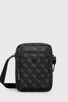 Сумка Guess вертикальной формы с принтом, черный
