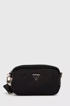 Сумка Guess кросс-боди с внешним карманом, черный