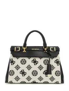 Сумка GUESS Handbag Sestri, черный/белый