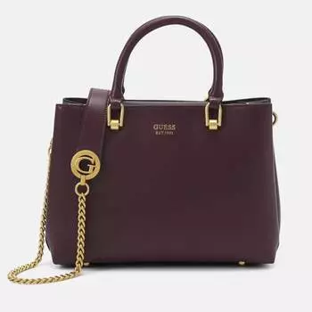 Сумка Guess Masie Girlfriend Satchel, темно-фиолетовый