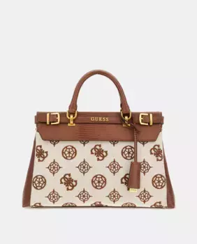 Сумка Guess Sestri с логотипом Guess, цвет Marrn claro