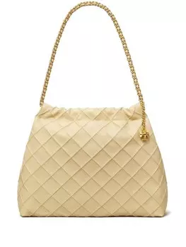 Сумка-хобо Fleming Tory Burch, нейтральный цвет
