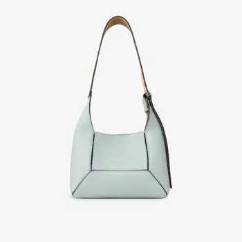 Сумка-хобо кожаная Jimmy Choo Diamond, бирюзовый / коричневый