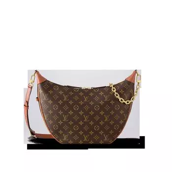 Сумка-хобо Louis Vuitton, коричневый