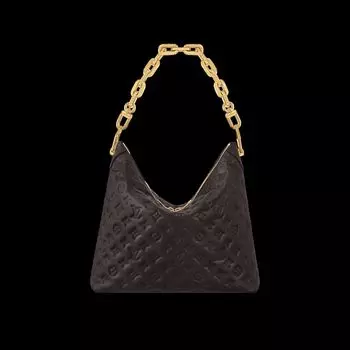 Сумка-хобо Louis Vuitton, коричневый