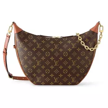 Сумка-хобо Louis Vuitton Loop Monogram, коричневый