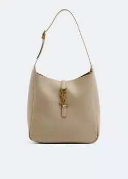 Сумка-хобо SAINT LAURENT Le 5 7 soft small hobo, бежевый