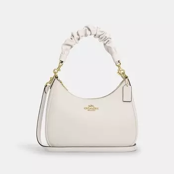 Сумка-хобо Тери COACH, цвет gold/chalk