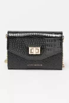 Сумка Иван с тиснением логотипа Steve Madden, черный