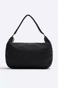 Сумка из нейлона xl ZARA, черный