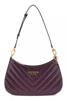 Сумка Jania с узором Guess, фиолетовый