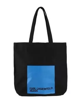 Сумка шоппер Karl Lagerfeld хлопковая, черный