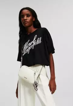 Сумка KARL LAGERFELD IKONIK VARSITY, кремовый