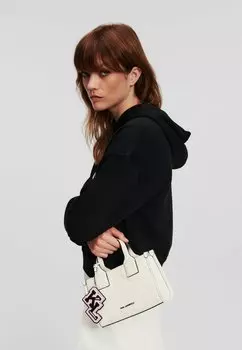 Сумка KARL LAGERFELD IKONIK VARSITY SMALL, кремовый