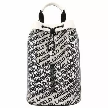 Сумка Karl Lagerfeld K/Beach Logo, белый/черный