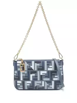 Сумка-клатч багет FENDI, синий