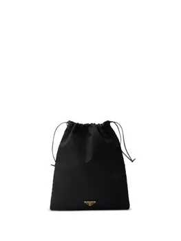 Сумка-клатч на шнурке Prada, черный