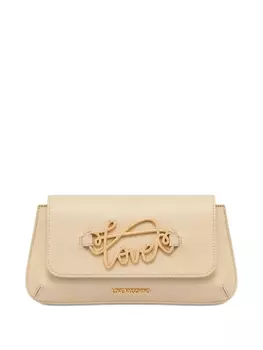 Сумка-клатч с логотипом Love Moschino, нейтральный
