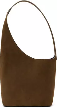 Сумка коричневая Demi Lune Aesther Ekme, Suede chocolate