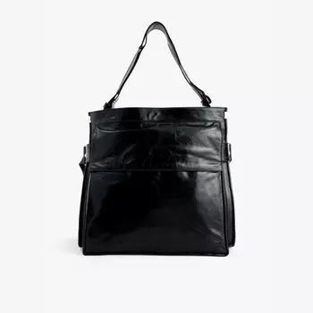 Сумка кожаная Trench средняя Burberry, черный