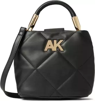 Сумка кросс-боди Anne Klein Quilted Top-Handle Crossbody, черный