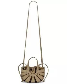 Сумка кросс-боди Bottega Veneta The Shell Small, цвет Taupe & Gold