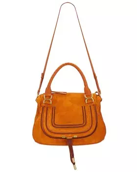 Сумка кросс-боди Chloe Medium Marcie Satchel, цвет Henna Orange