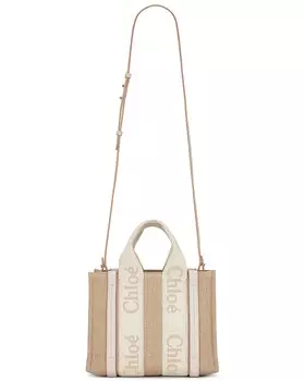 Сумка кросс-боди Chloe Small Woody Tote, цвет Wild Grey