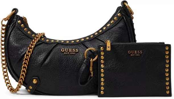 Сумка кросс-боди GUESS Clelia Crossbody Top Zip, черный