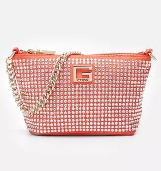 Сумка кросс-боди Guess Gilded Glamour Mini Tp Zp Bkct, оранжевый