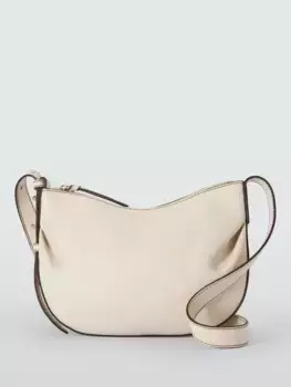 Сумка кросс-боди John Lewis Gathered Leather, цвет jet/stream