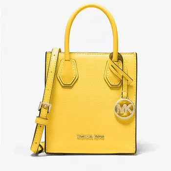 Сумка кросс-боди Michael Michael Kors Mercer Extra-Small Pebbled, желтый