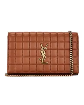 Сумка кросс-боди Saint Laurent Classic Cassandre Chain Wallet, цвет Fox