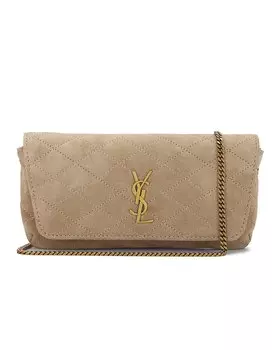 Сумка кросс-боди Saint Laurent Gaby Chain Phone Holder, цвет Matt Gold