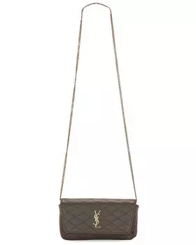 Сумка кросс-боди Saint Laurent Gaby Chain Phone Holder, цвет Light Musk