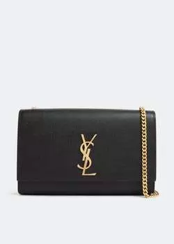 Сумка кросс-боди SAINT LAURENT Kate medium chain, черный