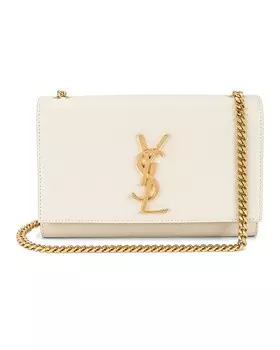 Сумка кросс-боди Saint Laurent Small Kate Monogramme Chain, цвет Crema Soft