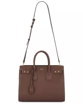 Сумка кросс-боди Saint Laurent Small Sac De Jour Supple Carryall, цвет Dark Noisette