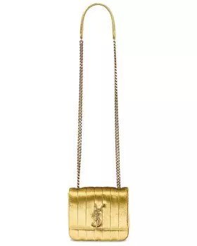 Сумка кросс-боди Saint Laurent Small Vicky Chain, цвет Anis