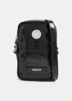 Сумка кросс-боди Versace Medusa Biggie Small, черный