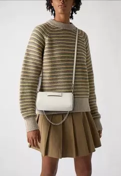 Сумка LABEL SMOOTH POCHETTE kate spade new york, слоновая кость