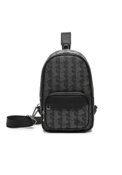 Сумка Lacoste, цвет monogram noir gris