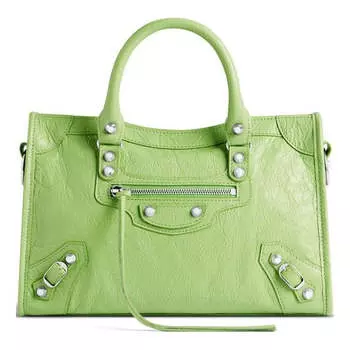 Сумка le city small bag 'green' Balenciaga, зеленый