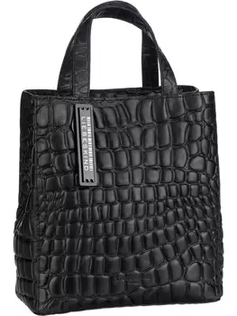 Сумка LIEBESKIND BERLIN Handtasche Paper Bag S20 Croco, черный