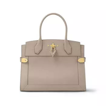 Сумка Louis Vuitton Steamer MM, серо-бежевый