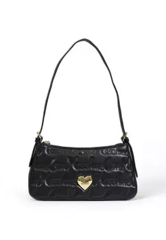 Сумка Love Moschino хобо стеганая, черный