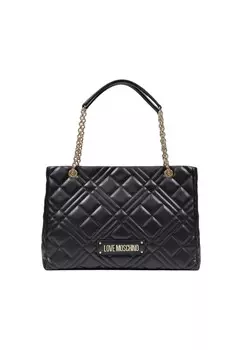 Сумка Love Moschino сэтчел стеганая, черный