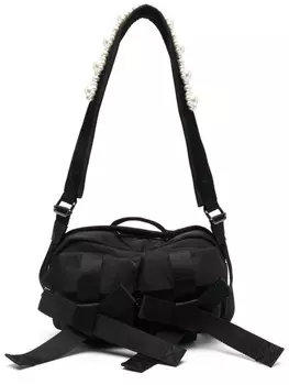 Сумка-мессенджер Classic Bow с бантом Simone Rocha, черный