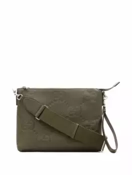 Сумка-мессенджер Jumbo GG Gucci, зелёный
