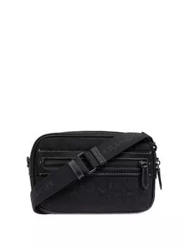 Сумка-мессенджер с монограммой Coach, черный
